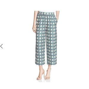 Theory Tile Print Silk Twill Culottes In Multi (NWOT)